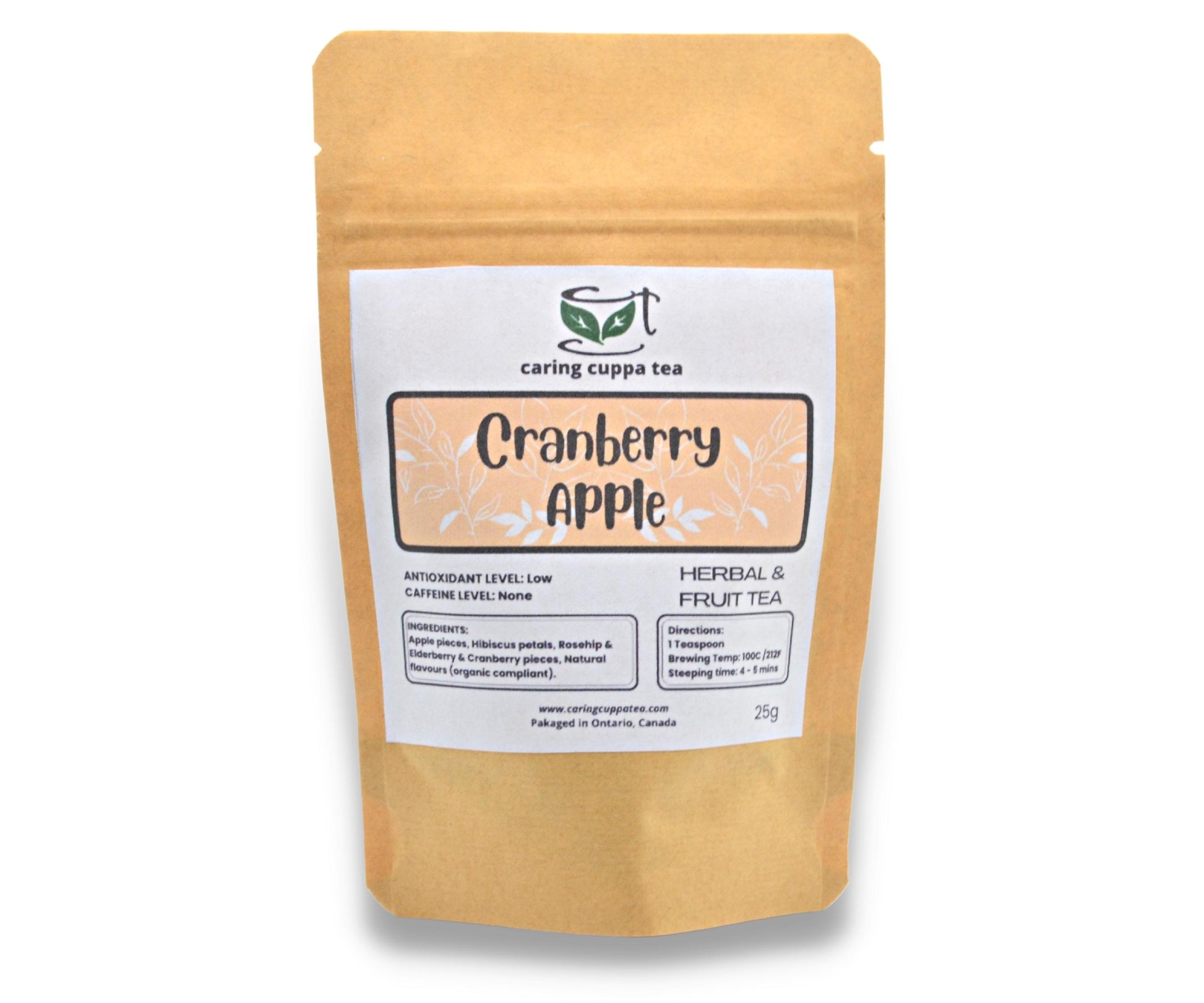 Cranberry Apple Tea Caring Cuppa Tea